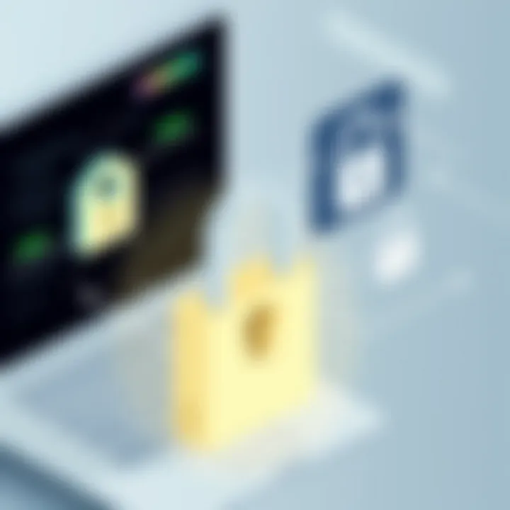 Visual representation of cybersecurity strategies