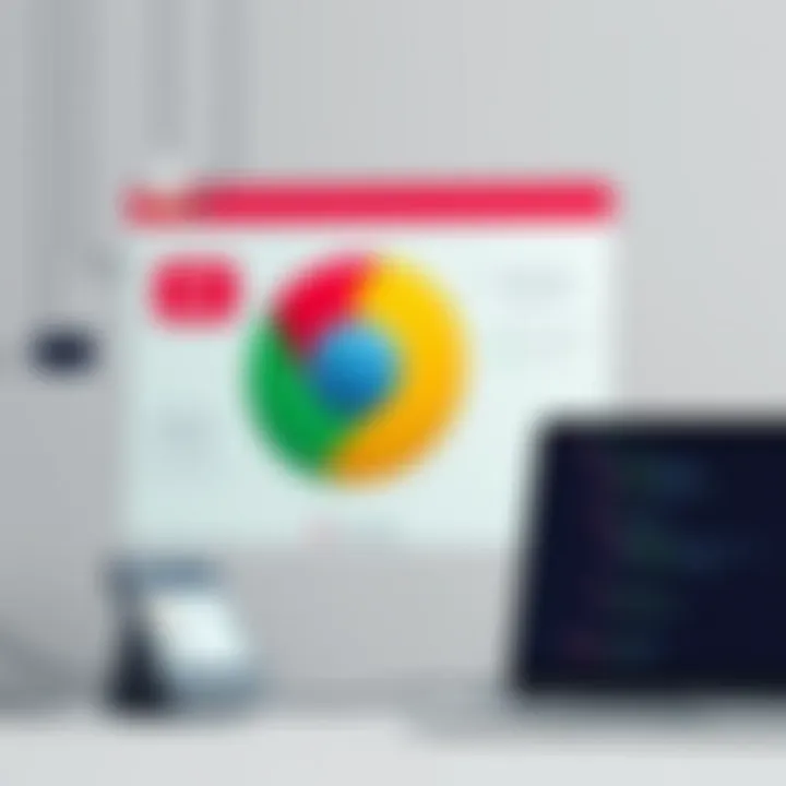 Technical illustration of ad-blocking technology