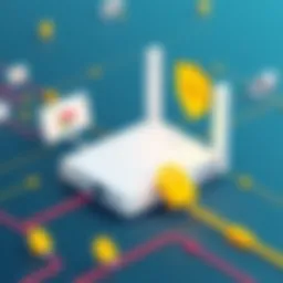 Visualization of Google router and VPN connection