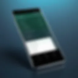 Illustration of an Android device displaying an IP address changer interface