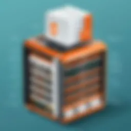 Diagram illustrating Magento server architecture