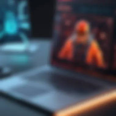 Graphical representation of malware impact on industries