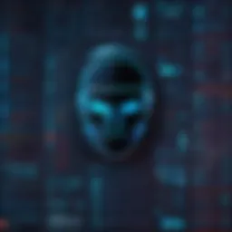 A graphic representation of various malware types