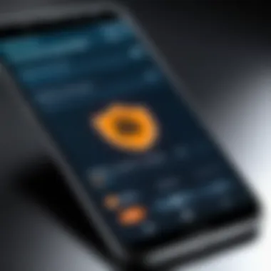 A close-up of a smartphone displaying a security alert