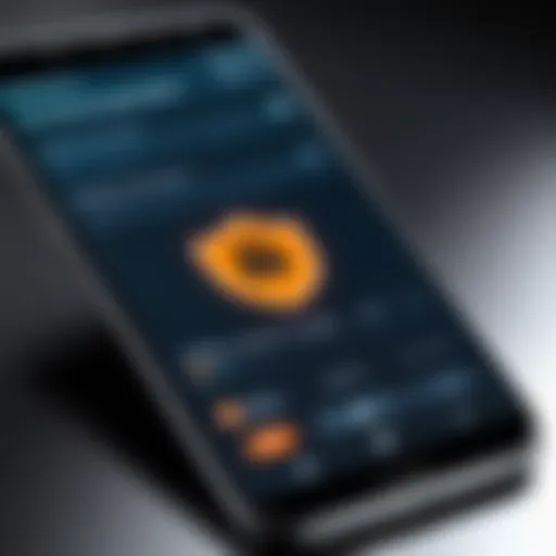 A close-up of a smartphone displaying a security alert