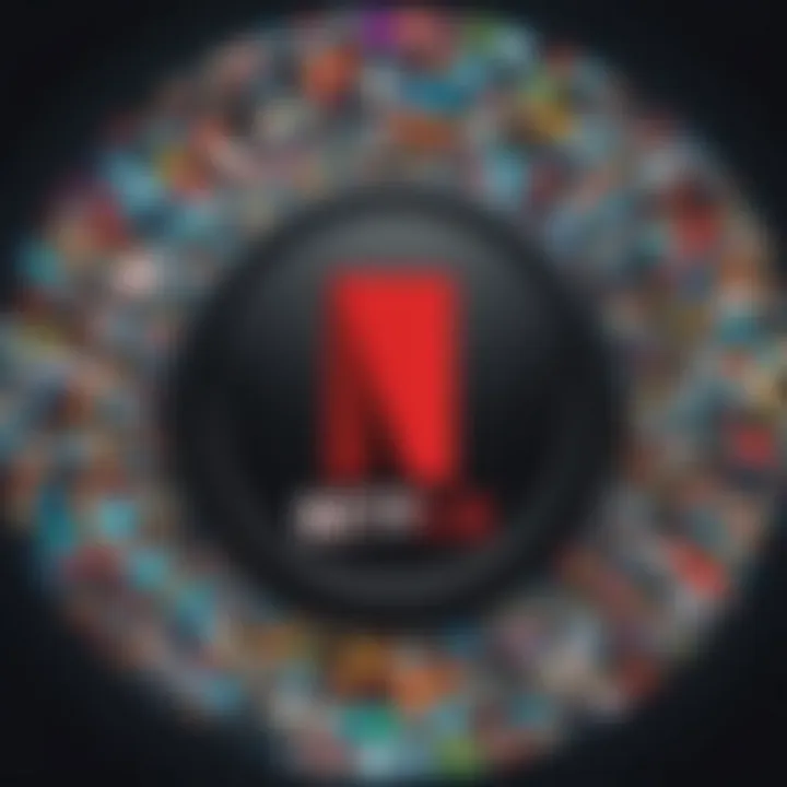 Graphic representation of Netflix's content library access through VPNs