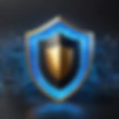 Protection Against Online Threats A visual metaphor of a shield representing protection against online threats.