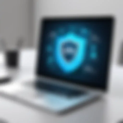 Visual representation of VPN technology