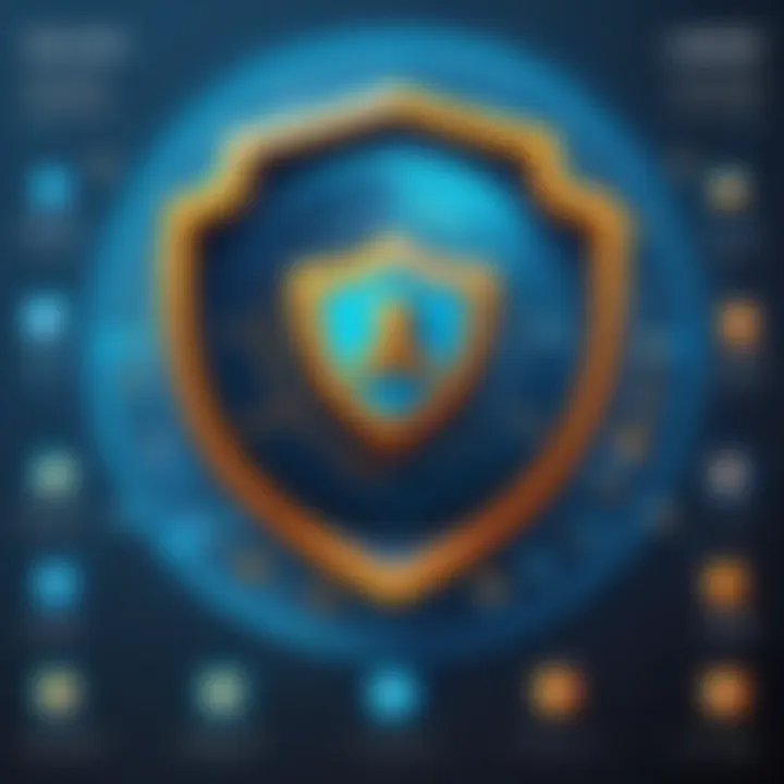 Infographic showcasing challenges in the antivirus domain