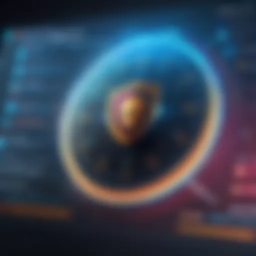 Visual representation of antivirus software functionality