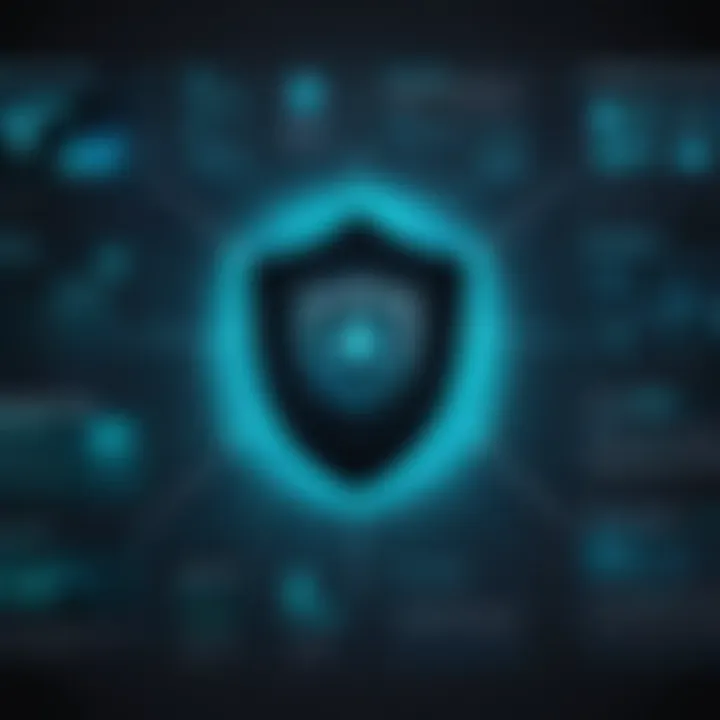 Illustration of security tools for accessing the dark web
