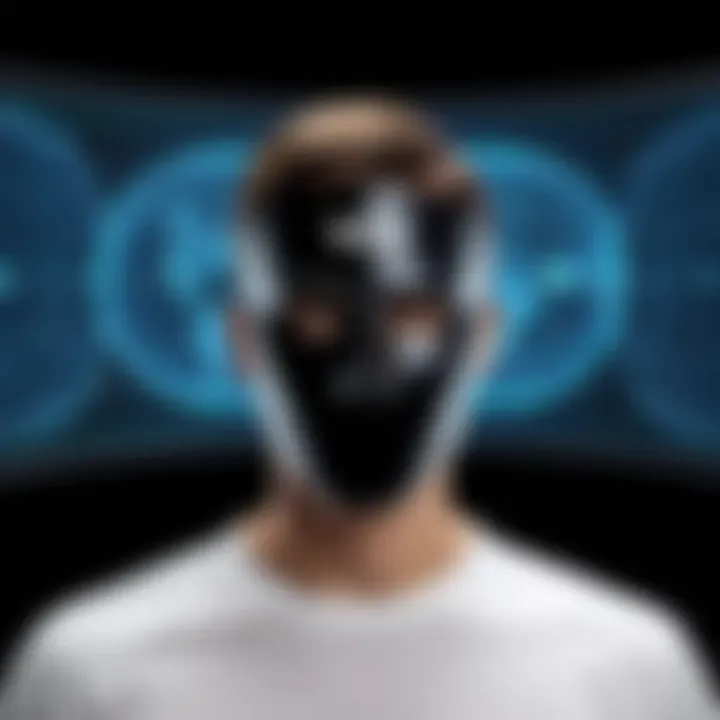 Visual representation of anonymity provided by VPNs online
