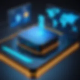 Illustration of a secure virtual network