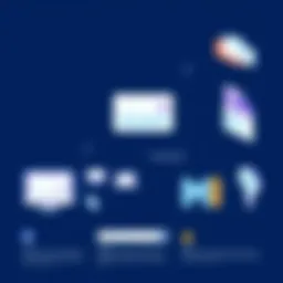 Illustration depicting the evolution of Yahoo's search engine
