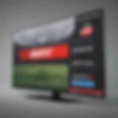 Illustration of a TV screen showing ESPN logo and subscription details