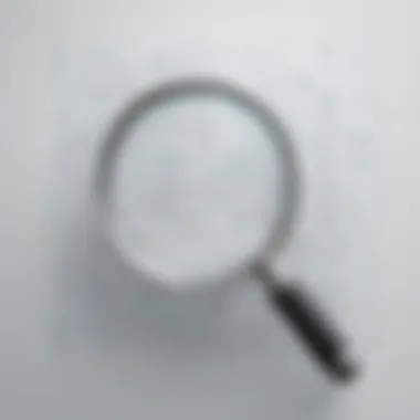 Magnifying Glass Searching for Digital Clues