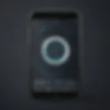 Hidden tracking icon on smartphone