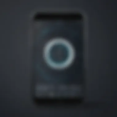 Hidden tracking icon on smartphone