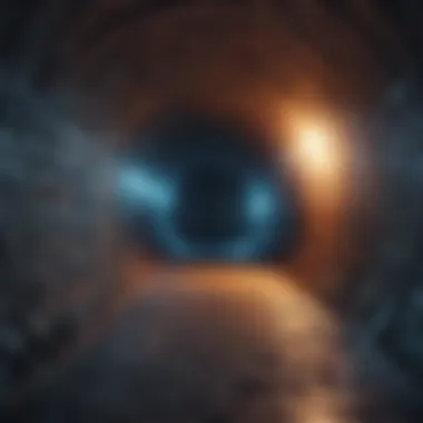 Data Encryption Tunnel Illustration of data encryption tunnel