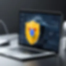 Visual representation of a secure IP address alteration process