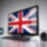 Visual representation of accessing UK TV shows online