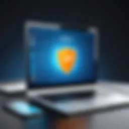 Conceptual representation of VPN technology