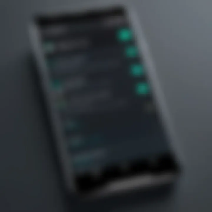 Illustration of VPN settings on an Android device