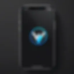 A sleek iPhone displaying a secure VPN connection icon