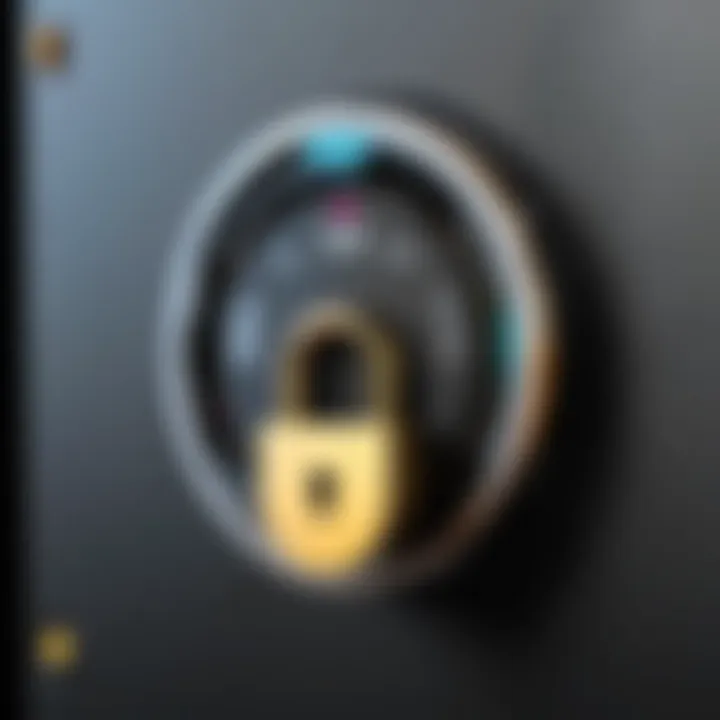 A digital lock symbolizing enhanced security measures for torrenting