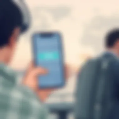 Connecting to a VPN Abroad Traveler connecting to a VPN on a mobile device