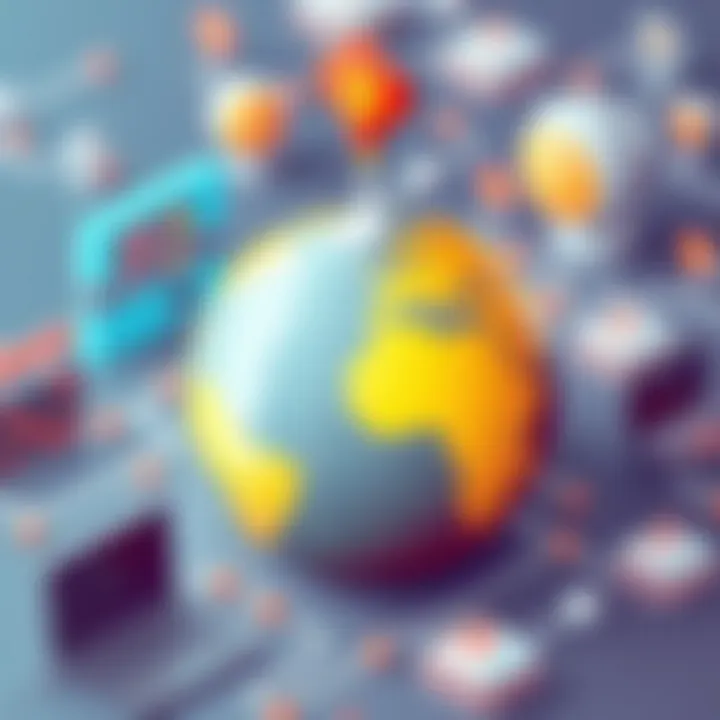 Understanding VPNs for Travelers Virtual private network concept with globe