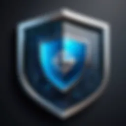 Virtual Shield logo on shield icon