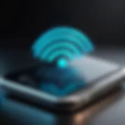 Visual representation of VPN encryption for WiFi routers