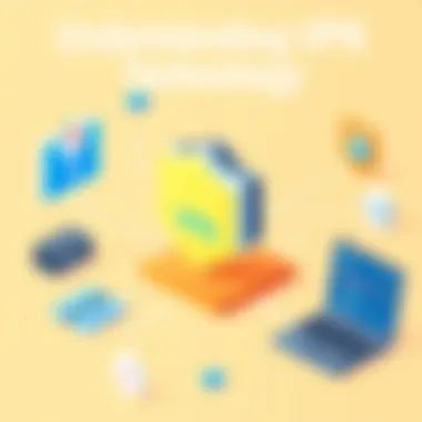 Visual representation of VPN technology