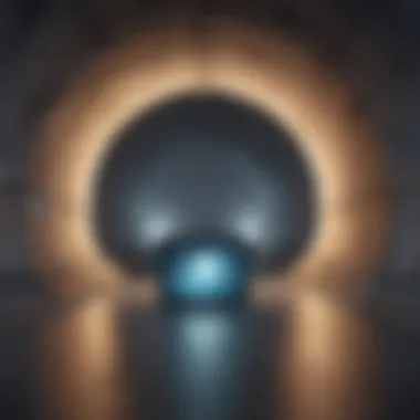 Secure Internet Access Tunnel Illustration demonstrating secure internet access with VPN tunnel