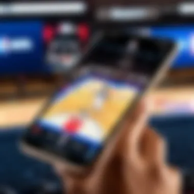 Crystal Clear Visuals Smartphone showing live NBA game in high resolution
