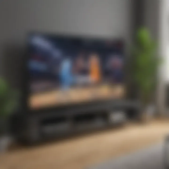 Live streaming service on a smart TV