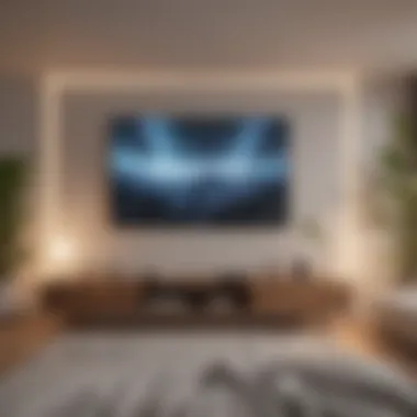 Cozy living room with soft blankets and pillows